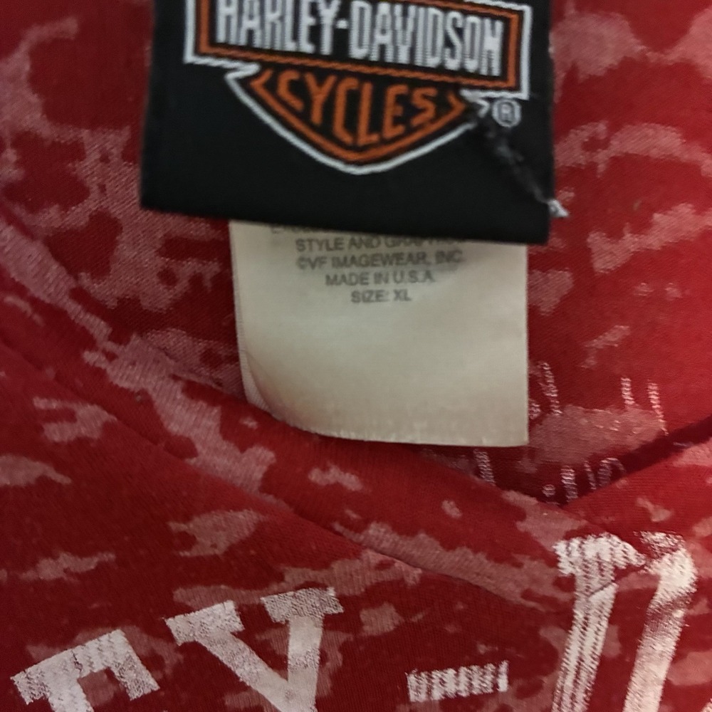Harley Davidson Womens XL Lot of 3 Vintage Tee Tank Burnout Shirt (read desc) - Picture 9 of 13